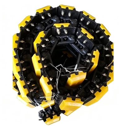 W1500 W1900 Milling Machine Track Chain with PU Pads